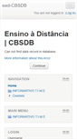 Mobile Screenshot of ead.cbsdb.com.br